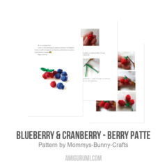 Blueberry & Cranberry - Berry patte amigurumi pattern by Mommys Bunny Crafts
