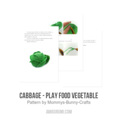 Cabbage - Play food vegetable amigurumi pattern by Mommys Bunny Crafts
