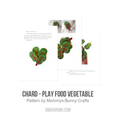 Chard - Play food vegetable amigurumi pattern by Mommys Bunny Crafts