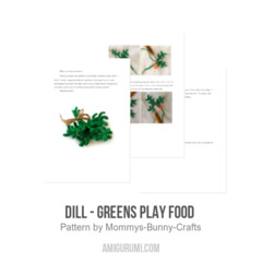 Dill - Greens play food  amigurumi pattern by Mommys Bunny Crafts