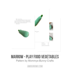 Marrow - Play food vegetables amigurumi pattern by Mommys Bunny Crafts