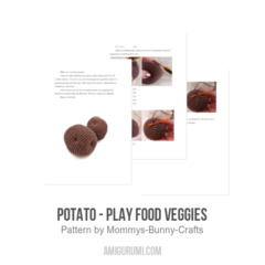 Potato - Play food veggies amigurumi pattern by Mommys Bunny Crafts