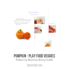 Pumpkin - Play food veggies amigurumi pattern by Mommys Bunny Crafts