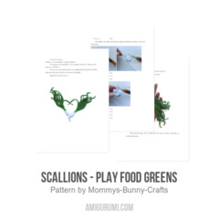 Scallions - Play food greens amigurumi pattern by Mommys Bunny Crafts
