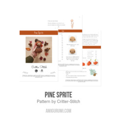 Pine Sprite amigurumi pattern by Critter Stitch