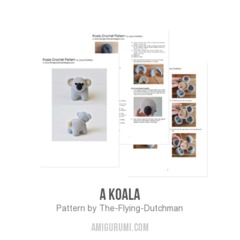A Koala amigurumi pattern by The Flying Dutchman Crochet Design