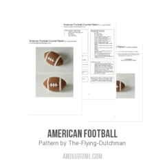 American Football amigurumi pattern by The Flying Dutchman Crochet Design