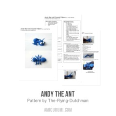 Andy the Ant amigurumi pattern by The Flying Dutchman Crochet Design