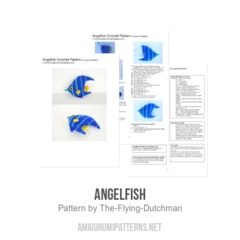 Angelfish amigurumi pattern by The Flying Dutchman Crochet Design