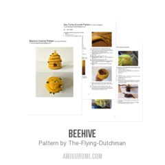 Beehive amigurumi pattern by The Flying Dutchman Crochet Design
