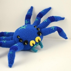 Big Fat Blue Spider! amigurumi pattern by The Flying Dutchman Crochet Design