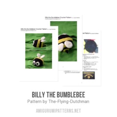 Billy the Bumblebee amigurumi pattern by The Flying Dutchman Crochet Design