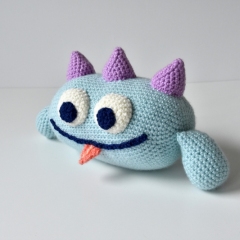 Blue Monster amigurumi by The Flying Dutchman Crochet Design