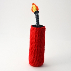 Bomb and Dynamite Stick Set amigurumi by The Flying Dutchman Crochet Design