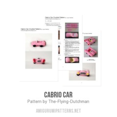 Cabrio Car amigurumi pattern by The Flying Dutchman Crochet Design