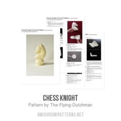 Chess Knight amigurumi pattern by The Flying Dutchman Crochet Design