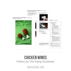 Chicken Wings amigurumi pattern by The Flying Dutchman Crochet Design