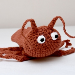 Cockroach amigurumi by The Flying Dutchman Crochet Design