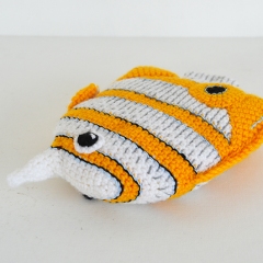 Copperplated Butterfly Fish amigurumi by The Flying Dutchman Crochet Design