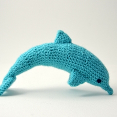 Dolphin amigurumi pattern by The Flying Dutchman Crochet Design