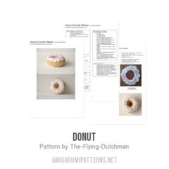 Donut amigurumi pattern by The Flying Dutchman Crochet Design
