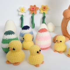 Easter Bunny and Chicks Set amigurumi by The Flying Dutchman Crochet Design