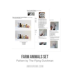 Farm Animals Set amigurumi pattern by The Flying Dutchman Crochet Design