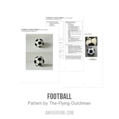 Football amigurumi pattern by The Flying Dutchman Crochet Design