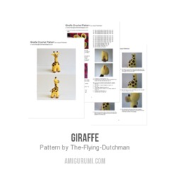Giraffe amigurumi pattern by The Flying Dutchman Crochet Design