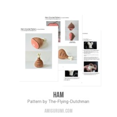 Ham amigurumi pattern by The Flying Dutchman Crochet Design