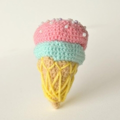 Ice Cream Cone amigurumi by The Flying Dutchman Crochet Design