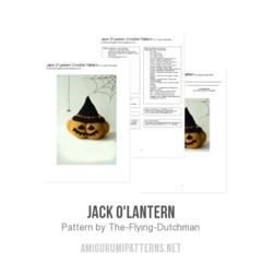 Jack O'Lantern amigurumi pattern by The Flying Dutchman Crochet Design