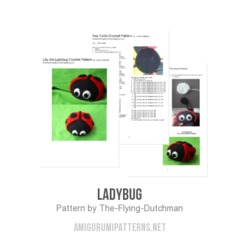Ladybug amigurumi pattern by The Flying Dutchman Crochet Design