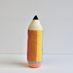 Large Pencil amigurumi by The Flying Dutchman Crochet Design
