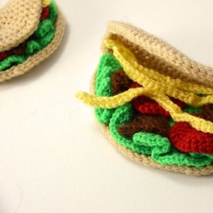 Large and Small Taco amigurumi pattern by The Flying Dutchman Crochet Design