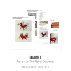 Magnet amigurumi pattern by The Flying Dutchman Crochet Design