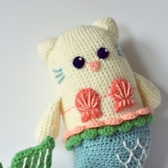 Mermaid Cat amigurumi by The Flying Dutchman Crochet Design