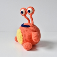 Orange Monster amigurumi by The Flying Dutchman Crochet Design