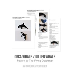 Orca Whale / Killer Whale amigurumi pattern by The Flying Dutchman Crochet Design
