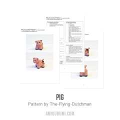 Pig amigurumi pattern by The Flying Dutchman Crochet Design