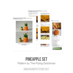 Pineapple Set amigurumi pattern by The Flying Dutchman Crochet Design