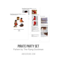 Pirate Party Set amigurumi pattern by The Flying Dutchman Crochet Design