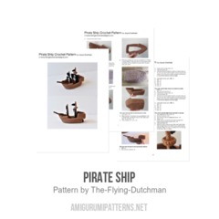 Pirate Ship amigurumi pattern by The Flying Dutchman Crochet Design
