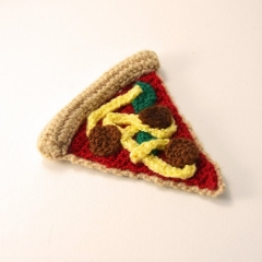 Pizza Slice amigurumi pattern by The Flying Dutchman Crochet Design