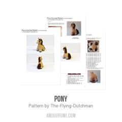 Pony amigurumi pattern by The Flying Dutchman Crochet Design