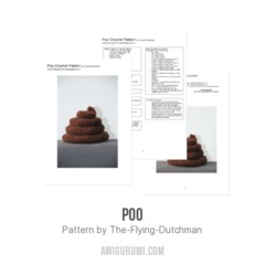 Poo amigurumi pattern by The Flying Dutchman Crochet Design