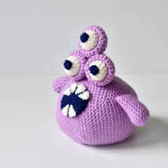 Purple Monster amigurumi by The Flying Dutchman Crochet Design