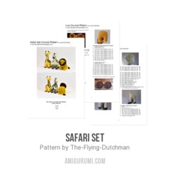 Safari Set amigurumi pattern by The Flying Dutchman Crochet Design