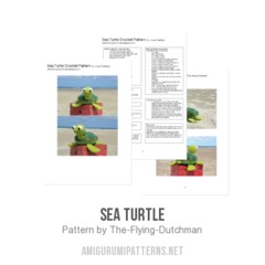 Sea Turtle amigurumi pattern by The Flying Dutchman Crochet Design