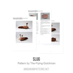 Slug amigurumi pattern by The Flying Dutchman Crochet Design